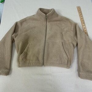 Cozy cropped sherpa jacket